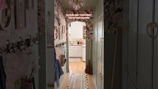 Pantry makeover part 2 🫶 #pantryorganizing #cottagecore #cozy #diy #diyprojects #wallpaper