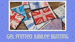 Gel Printed Jubilee Bunting