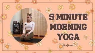 5 Minute Morning Yoga | Breathe In A New Day