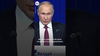 Putin to the West: ‘Let's stop being enemies’ | USA TODAY #Shorts
