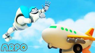 Flying Robot Adventure | ARPO the Robot | Funny Cartoons For Kids
