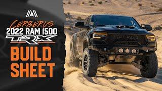 UNREAL 2022 Ram 1500 TRX! Cerberus our 6.2L Hemi V8 Full Off-road Rig (BUILD SHEET)