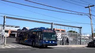 2023 MTA Bus Company Novabus LFS Leaving JFK Bus Depot.