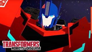 Transformers: Robots in Disguise | Optimus on the Scene | COMPILATION | Transformers Official