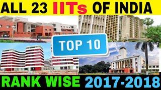 TOP 10 IITS RANKING 2018 | INDIAN INSTITUTES OF TECHNOLOGY | IIT MUMBAI | IIT KANPUR | IIT DELHI