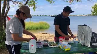 DJI mavic platinum- Picnic and fishing on LaborDay2018