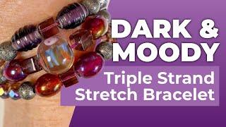 How to make a Triple Strand Stretch Bracelet TUTORIAL