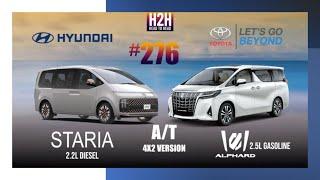 NEW H2H #276 Hyundai STARIA vs Toyota ALPHARD