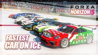 Forza Horizon 5 - Fastest Car on Ice! (Drag Race + Mini Game)