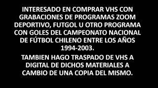 Compro Material Goles Campeonatos Nacional de Fútbol