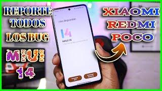 TODOS Los BUG De MIUI 14 Global En Redmi-Poco-Xiaomi | Recopilación