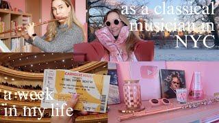 nyc vlog: week in the life of a musician | Carnegie Hall, snow day, flute book haul