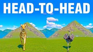 Pronghorn Antelope vs Greater Rhea A Head to Head Speed Race in Planet Zoo