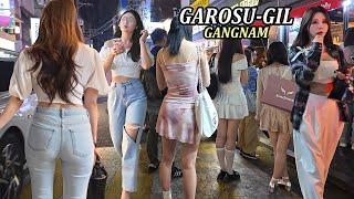 [4K 유니크한 강남 가로수길] 분위기 좋은 신사동 가로수 길에서 한잔하시죠^^ #가로수길#SINSA#GANGNAM#SEOUL#KOREA