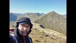 Sgurr Mor & Sgurr an Fhuarain from Loch Arkaig  Glen Dessarry Mountains  Scotland 21 9 2019