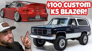 BUILDING MY $100 DOLLAR CUSTOM K5 BLAZER! V8 HONDA GETS NEW PARTS! HOT ROD 4WD CHEVY