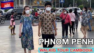 Walking tour visit Phnom Penh Along Riverside, Cambodia Tourism 2021