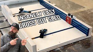 How to Build a Table Saw Sled || Table Saw Cross Cut Sled