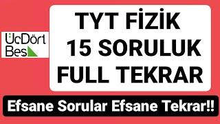 15 SORUDA TYT FİZİK FULL TEKRAR #tytfizikfultekrar