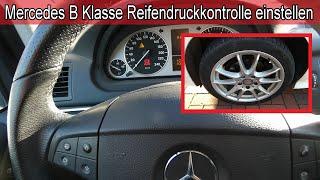 Mercedes B Klasse Reifendrucküberwachung neu starten  Reifendrucküberwachung zurücksetzen Anleitung