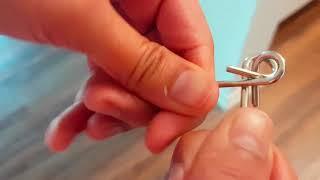 P Shaped Metal Ring Puzzle Solution