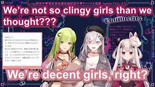 3 clingy Nijigirls(Kazaki, Sukoya Kana & Naraka) discuss ex-partners【Eng Sub SKB Yuri Nijisanji】