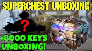 War robots Superchest & 8000+ keys unboxing | 200% rush baby acc | Black market | Mighty spector