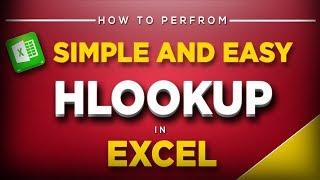 How to use HLOOKUP in Hindi - Simple and Easy