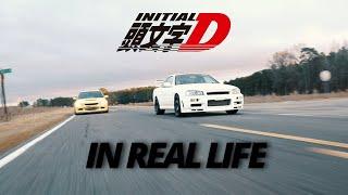 Initial D In Real Life: R34 Vs EVO VIII [Cinematic Vlog BTS Included]