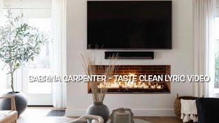 Sabrina Carpenter - Taste Clean Lyric Video