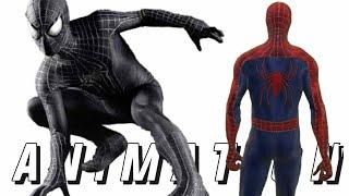 ANIMASI SPIDERMAN, SPIDER-MAN BLACK | Spiderman Dance, Berlari, Berjalan dan Gelantungan New 2023