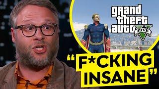 Seth Rogen REACTS To The Boys Homelander GTA 5 Mod..