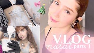 VLOG NATAL ️ spa day, academia, pintando cabelo (parte 1)