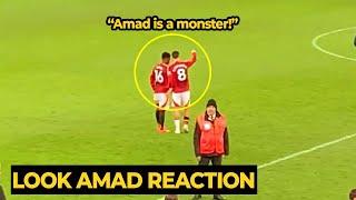 Bruno still teaching Amad Diallo after help Rashford & Zirkzee goals vs Everton, look Amad reaction