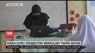 Kisah Guru di Pekanbaru Disabilitas Mengajar Tanpa Batas