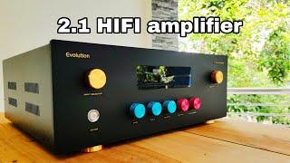 2.1 hifi amplifier 150+150w and 200w subwoofer