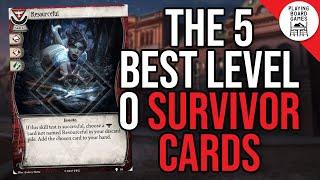 The 5 Best Level Zero Survivor Cards (ARKHAM HORROR: THE CARD GAME)