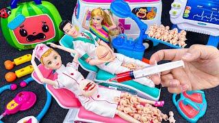 15 Minutes Satisfying with Disney Princess Pregnant Women Doctor Toys, Barbie Doctor Playset ASMR #9