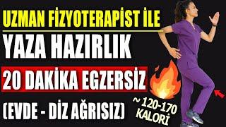 20 DAKİKADA YAZA HAZIRLIK! EVDE EGZERSİZ #aktifizyo #fiziktedavi #yürüyüş