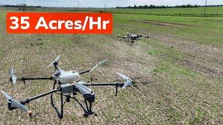 Spraying our Field with a Drone!