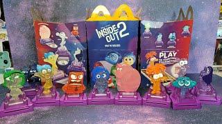 FULL SET INSIDE OUT 2 MCDONALD'S HAPPY MEAL COLLECTIBLES UNBOXING AND REVIEW!