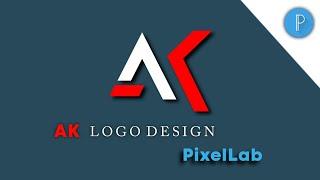 AK Logo Design in PixelLab | PixelLab Editing AK EDITIONAL #pixellab #aklogo #editing
