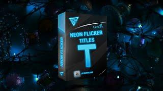 NEON FLICKER TITLES for EDIUS