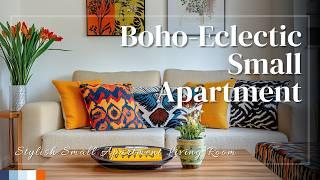 How to Mix Boho and Eclectic Styles for a Stylish Small Apartment Living Room