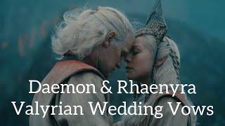 [ENG] Daemon and Rhaenyra Valyrian Wedding Vows Translation | House of The Dragon