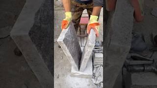 Easy peasy split this little granite stone block with small chisel and hammer!!!