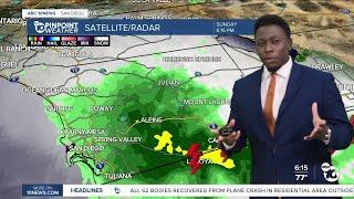 ABC 10News Pinpoint Weather with Moses Small: Monsoon storms strike the East County