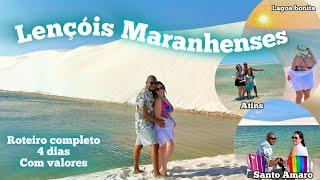 LENÇÓIS MARANHENSES- Roteiro completo com valores Passeios Santo Amaro Atins Lagoa Bonita e Azul