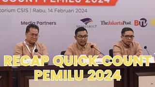 Recap Quick Count Pemilu 2024