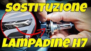 COME SOSTITUIRE LE LAMPADINE H7 - DACIA JOGGER 